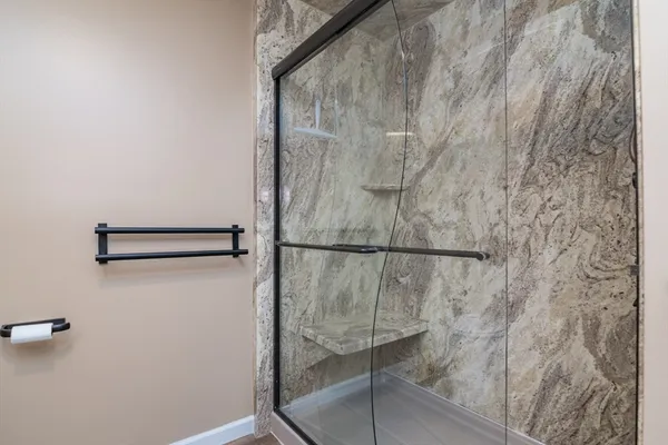 a close view of shower tap