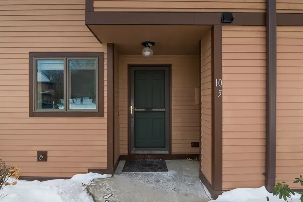 a front view of a house