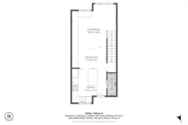 a picture of a bench in front of a wall