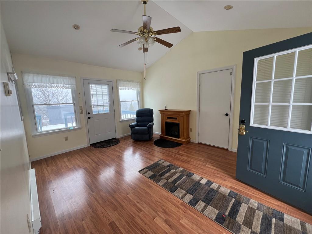101 Filbert Road Butler, PA 16001 - Photo 4 of 37 a view of livingroom with hardwood floor and a ceiling fan