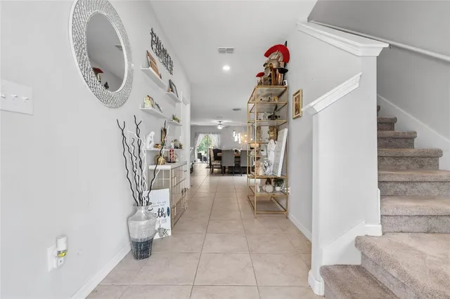 a bedroom with furniture and a bed