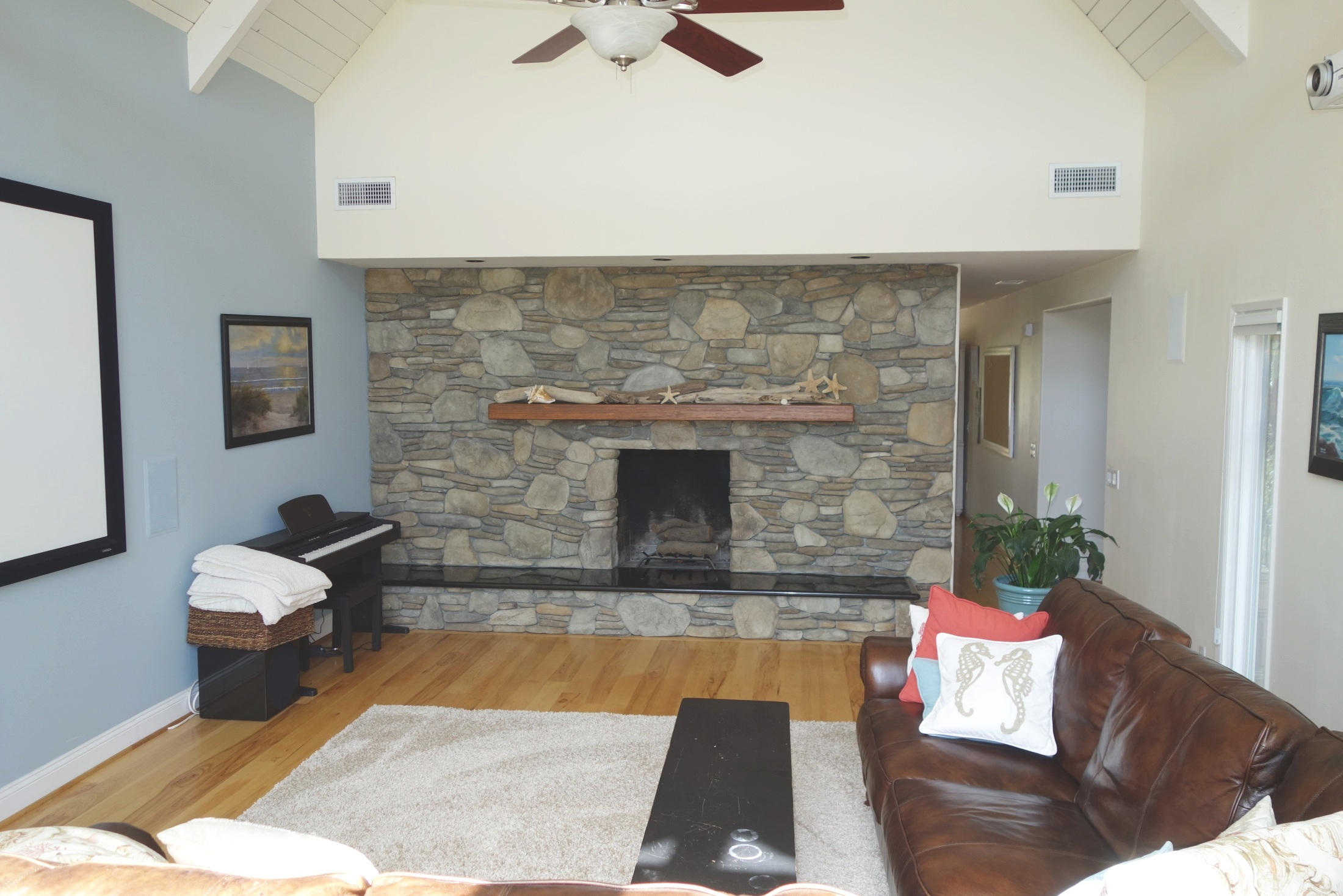 927 Randolph Road Santa Barbara, CA 93111 - Photo 5 of 17 a living room with furniture and a fireplace