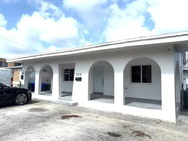 a view of a car garage door