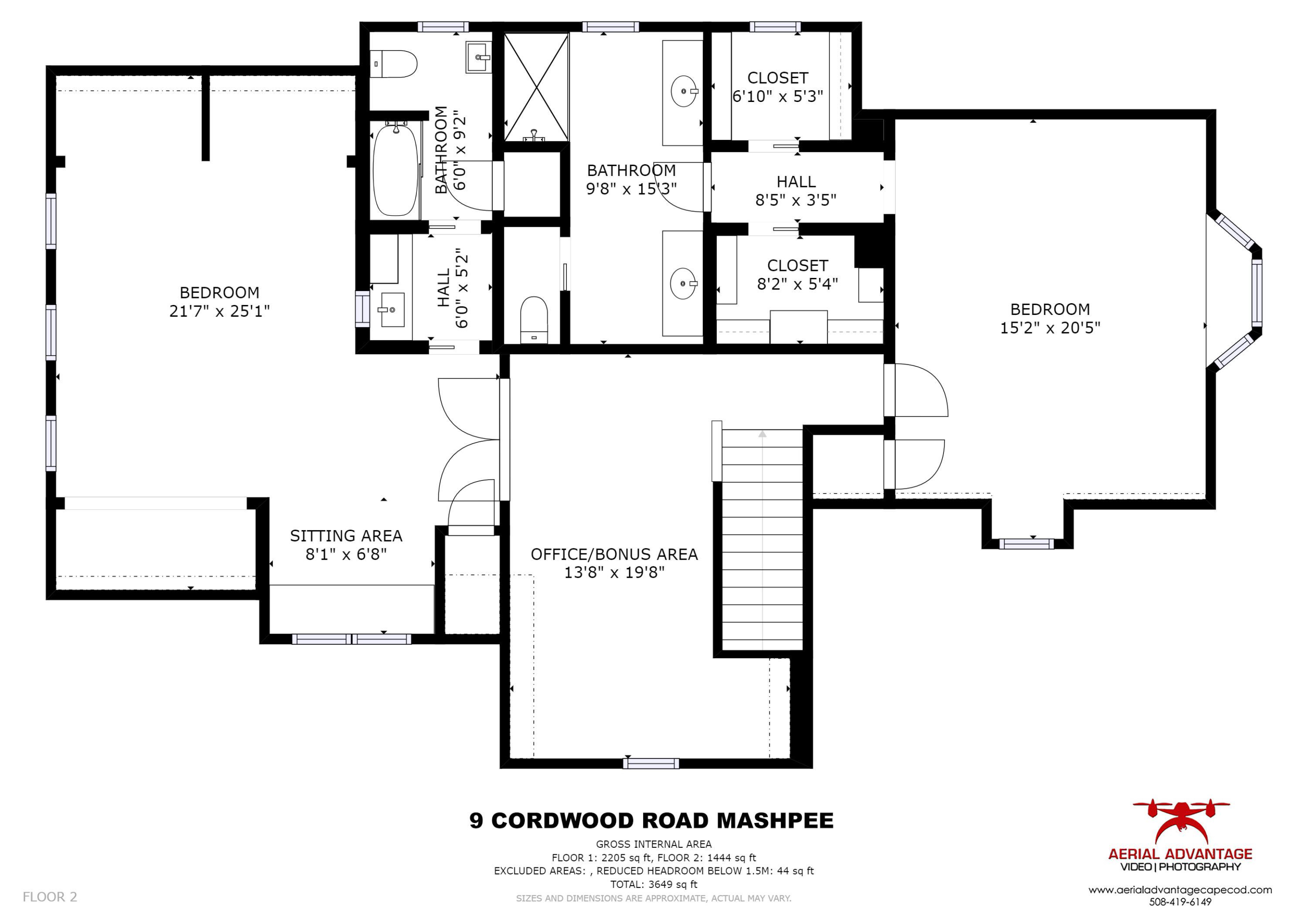 9 Cordwood Road Mashpee, MA 02649 - Photo 48 of 49 2nd floor - floor plan