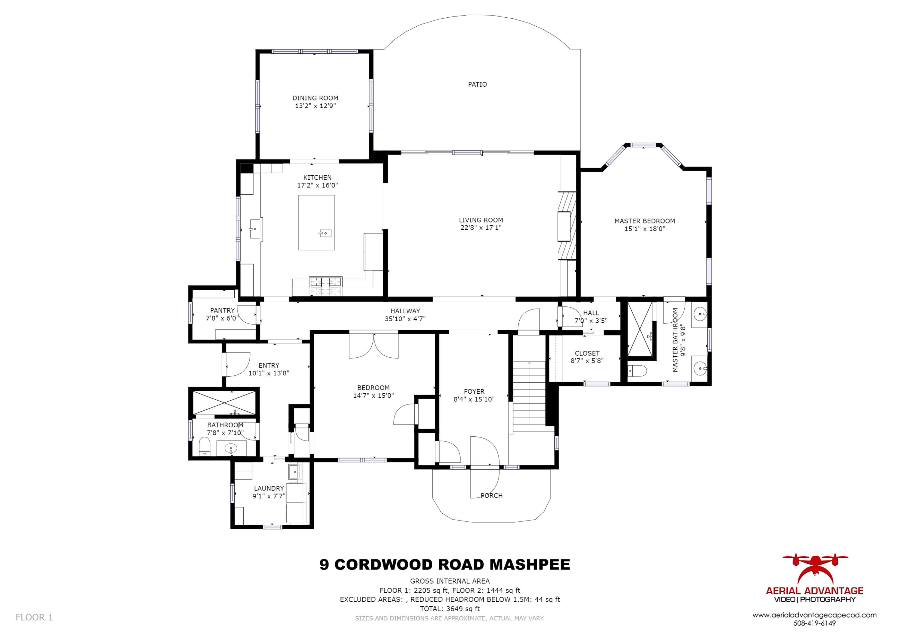 9 Cordwood Road Mashpee, MA 02649 - Photo 49 of 49 1st floor plan