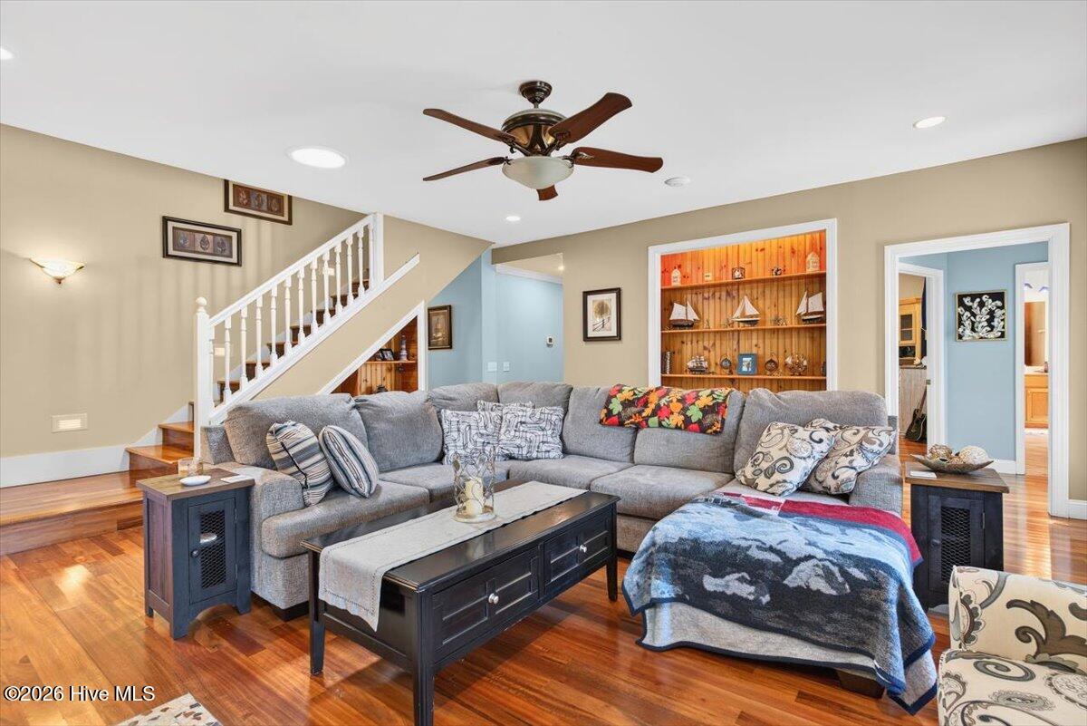 18 Brierwood Road Southwest Shallotte, NC 28470 - Photo 13 of 70 Open-concept living space connecting seamlessly to the kitchen, perfect for gatherings and hosting.