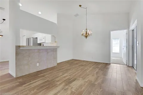 a view interior of a house and kitchen view