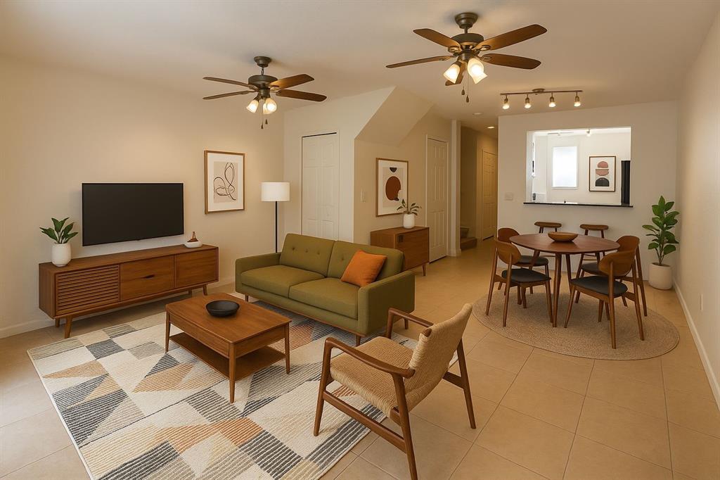 Undisclosed Address Margate, FL 33063 - Photo 5 of 9 SIMULATED with AI, staged living area