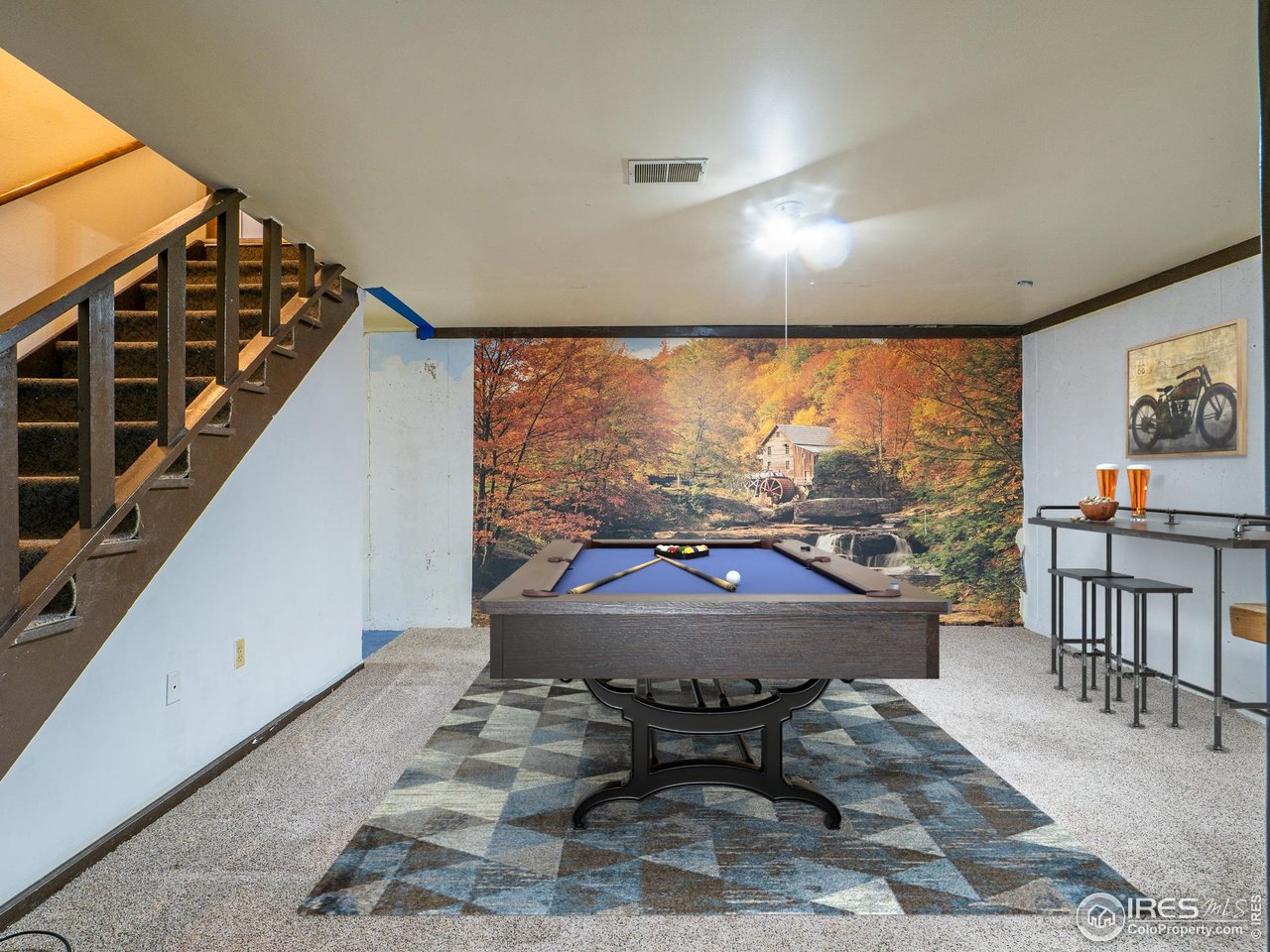 14 Daisy Court Windsor, CO 80550 - Photo 25 of 42 Basement Rec Room Virtually Staged