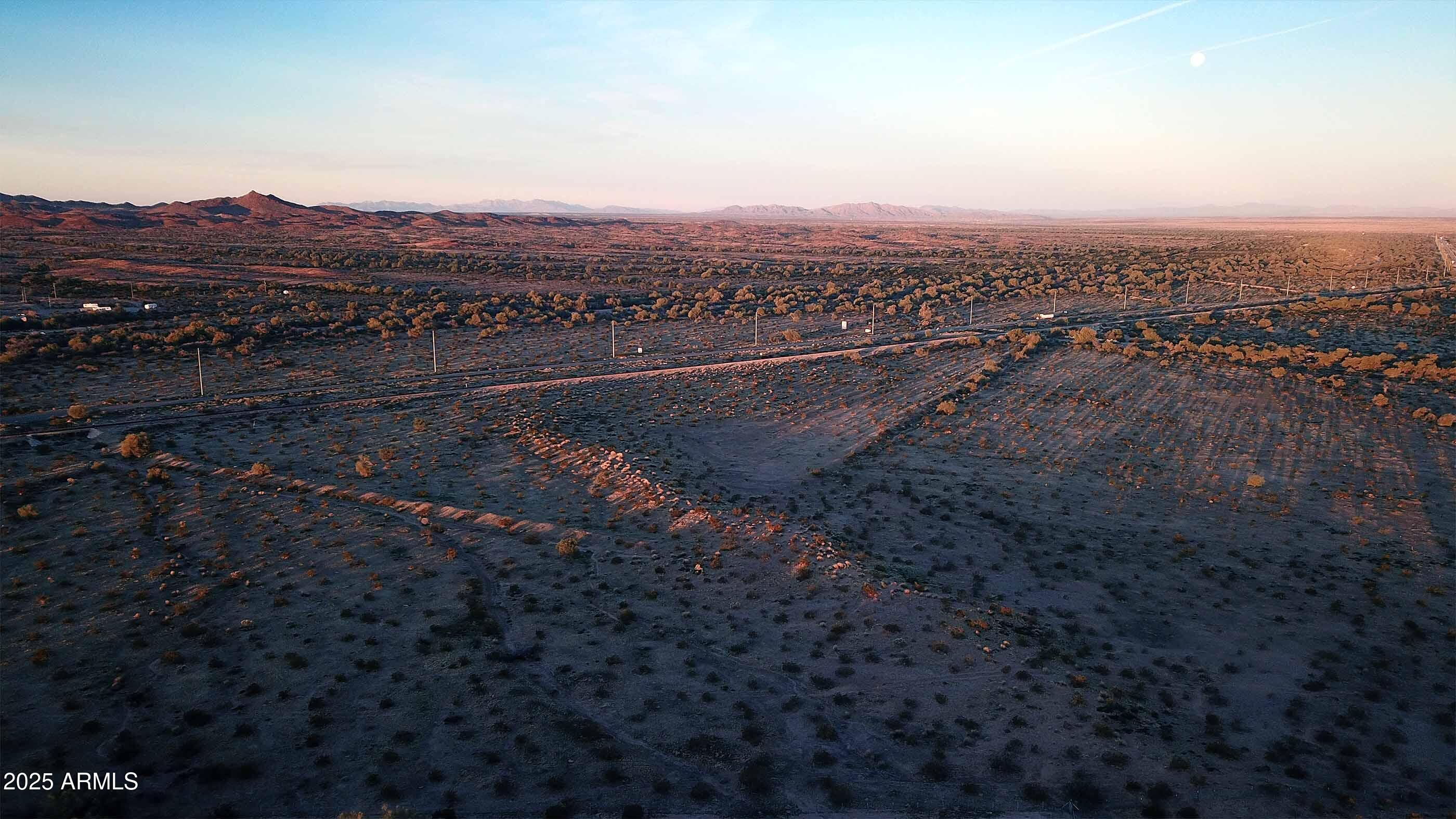 a view of a city with mountain