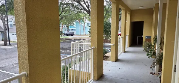a view of a porch