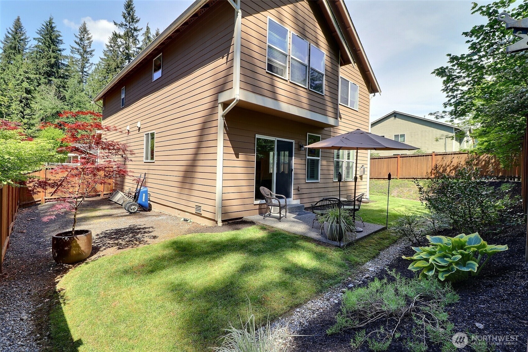 19776 Mountain Ridge Road Southeast Monroe, WA 98272 - Photo 33 of 40 a view of a house with backyard and sitting area