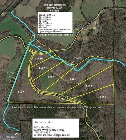 $147,200 | 101 Winding Road, Unit LOT 1A & 1B & LOT 2, Bowdon, GA 30108