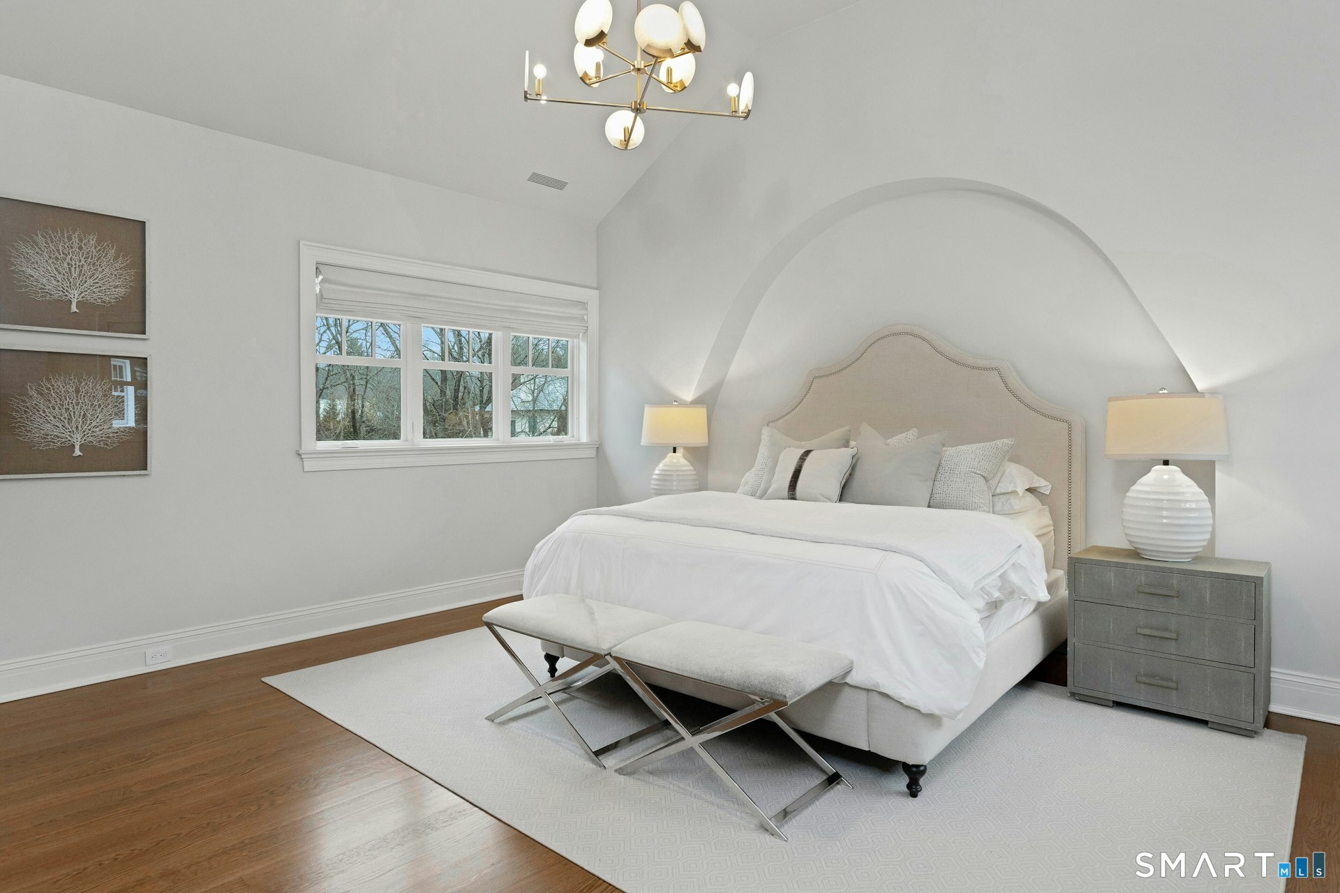 80 Compo Road North Westport, CT 06880 - Photo 19 of 40 a bedroom with a bed dresser and a window