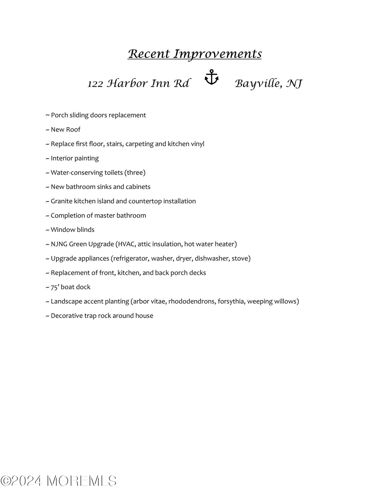 122 Harbor Inn Road Bayville, NJ 08721 - Photo 41 of 41 122 Harbor Inn Rd Updates