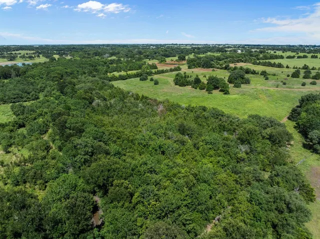 a view of a green field with lots of green space