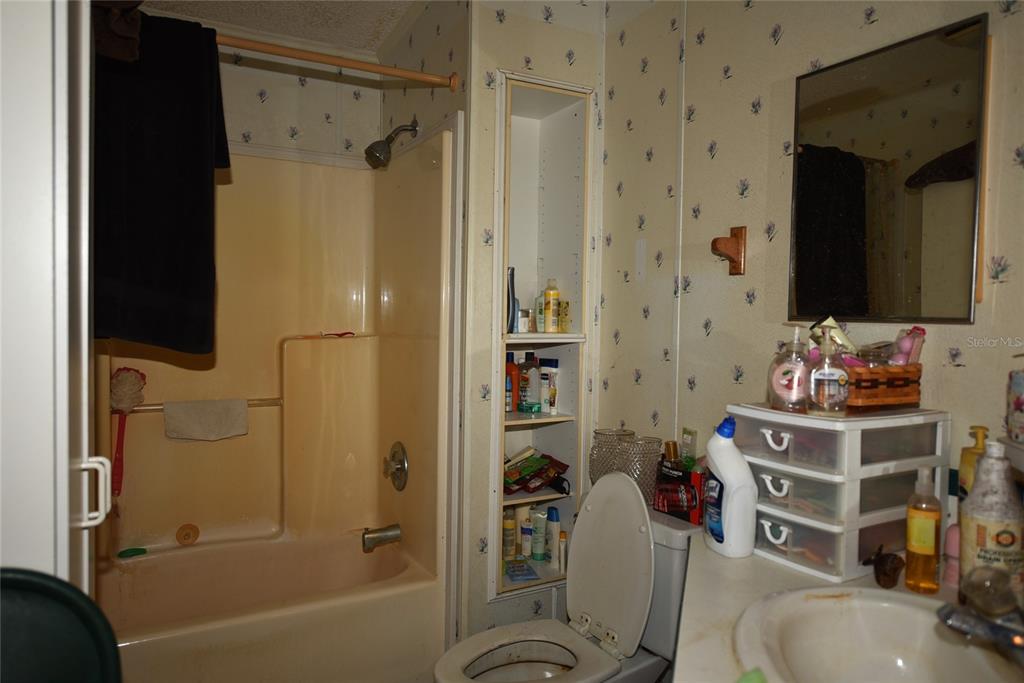 11542 Sumner Road Wimauma, FL 33598 - Photo 21 of 65 a bathroom with a tub sink and a mirror