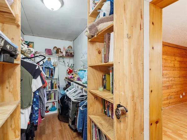 a view of storage and utility room