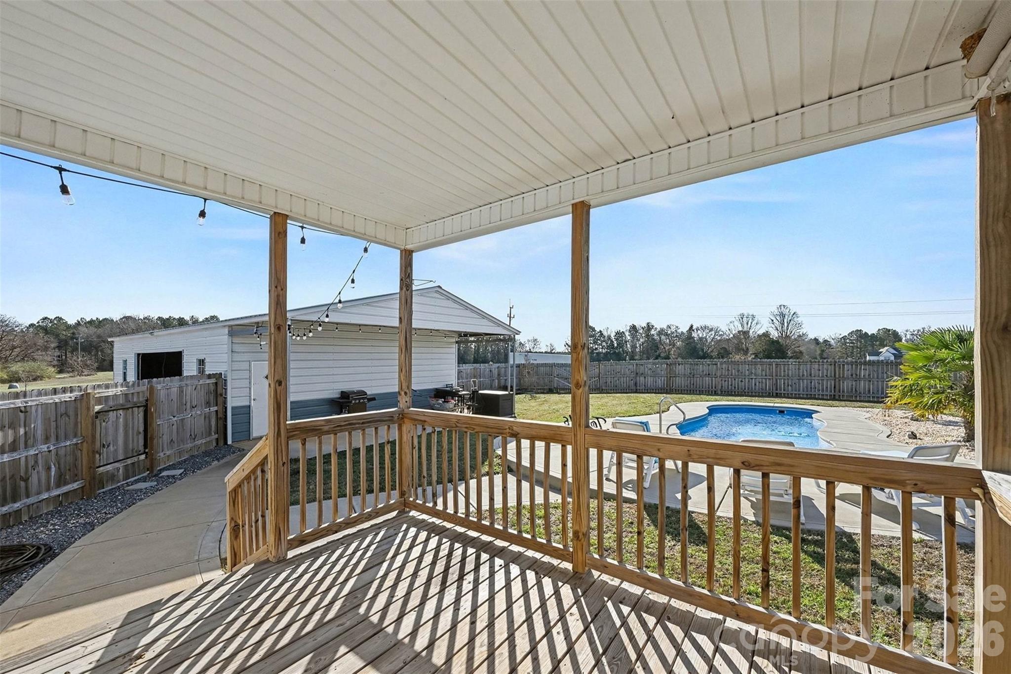 2268 Westbrook Road Edgemoor, SC 29712 - Photo 23 of 37 a view of a balcony with wooden floor