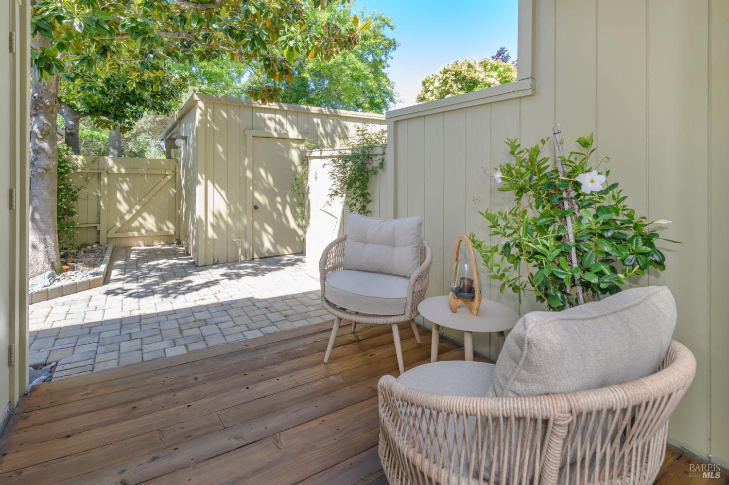 36 Schmidt Lane San Rafael, CA 94903 - Photo 20 of 31 a outdoor living room with furniture and a potted plant