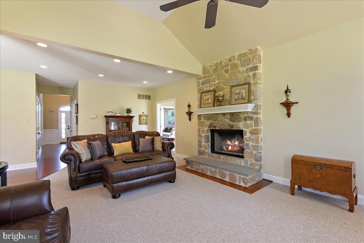 3 Springlea Lane Chester Springs, PA 19425 - Photo 12 of 55 Family Room with Stone fireplace
