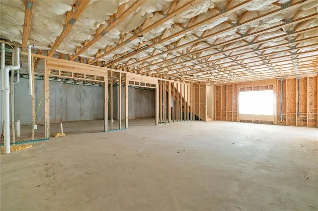 a view of large room with windows