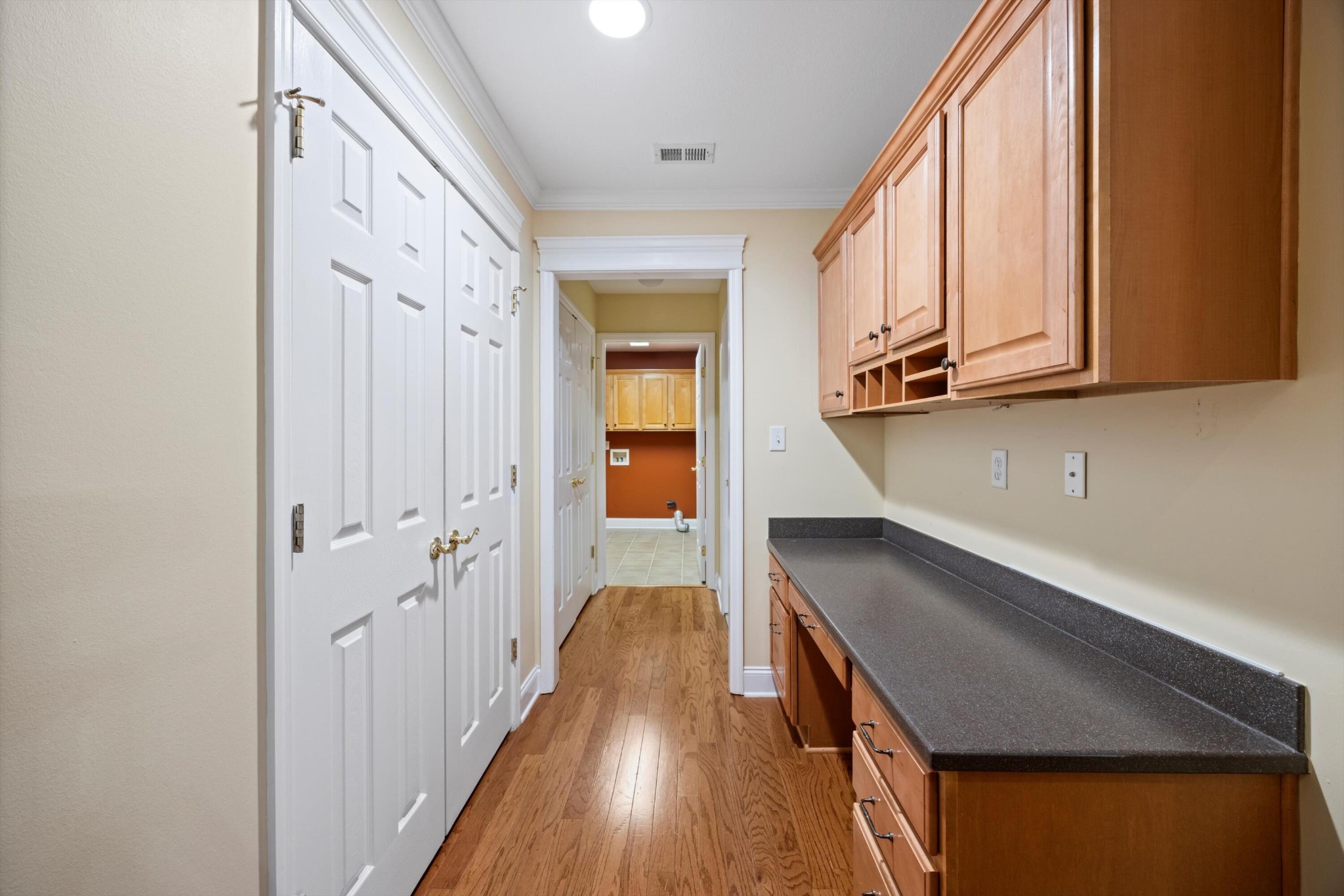2457 Baskette Way Chattanooga, TN 37421 - Photo 15 of 24 a view of a hallway with wooden floor and staircase