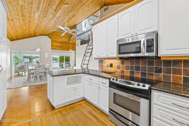 a view of an empty room