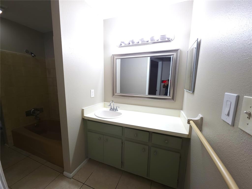 4204 East Okara Road Tampa, FL 33617 - Photo 16 of 21 a bathroom with a sink and a mirror