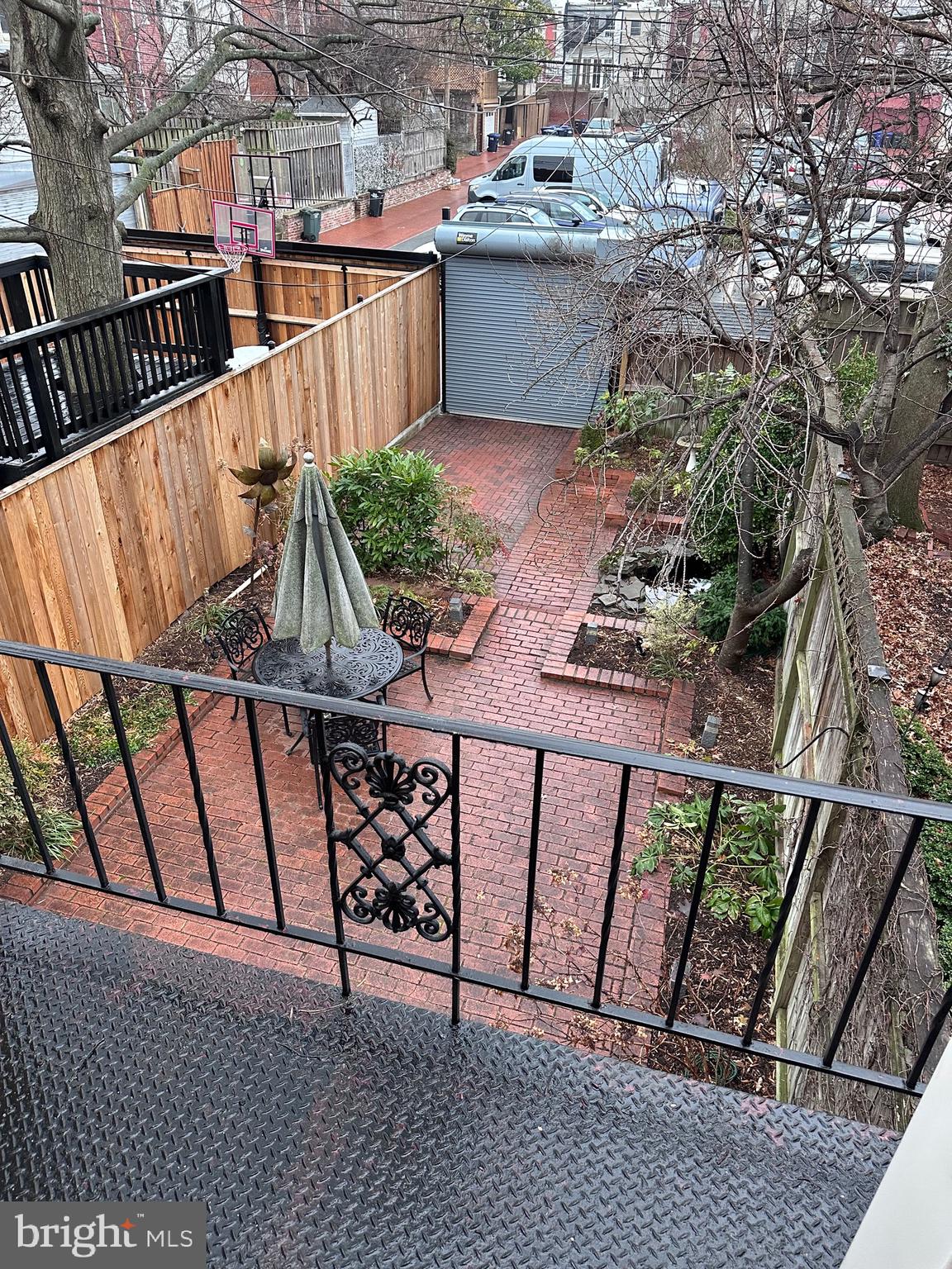 323 E Street Northeast Washington, DC 20002 - Photo 32 of 84 View of rear yard from Juliet balcony off rear BR