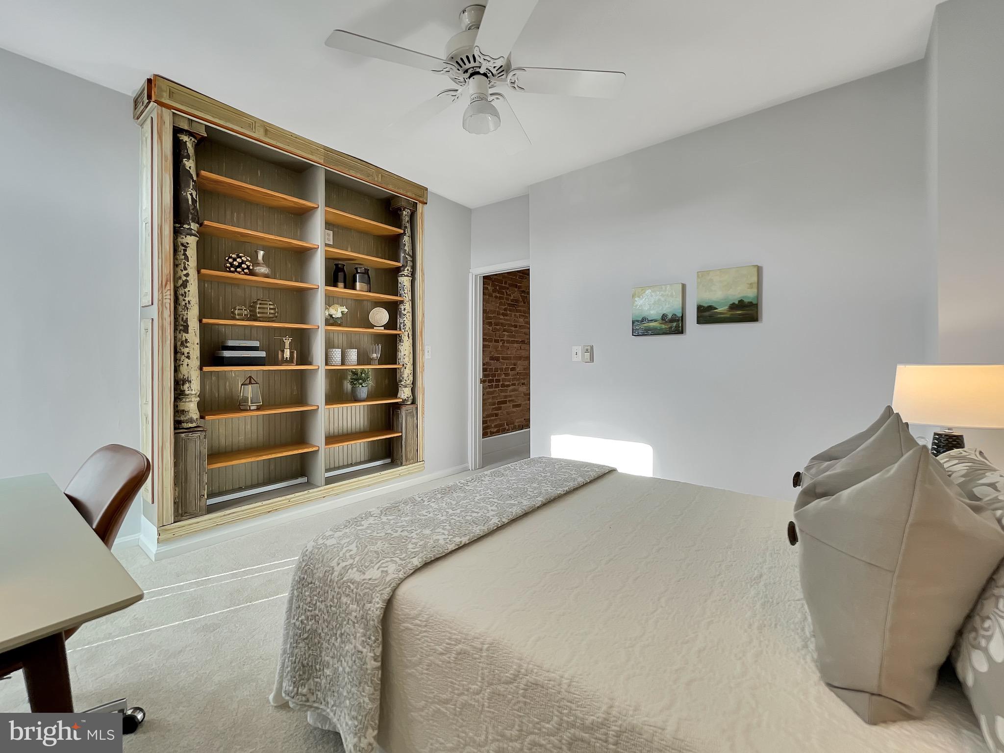 323 E Street Northeast Washington, DC 20002 - Photo 33 of 84 Rear BR custom bookcases add interest & storage