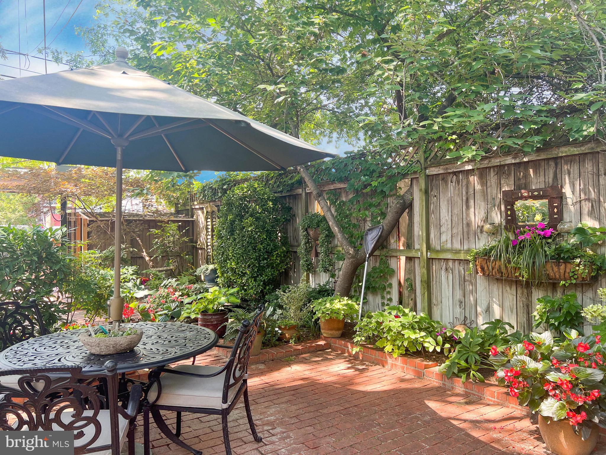 323 E Street Northeast Washington, DC 20002 - Photo 46 of 84 Brick paved patio & rear gardens