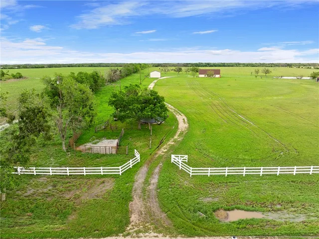a view of a field with a field