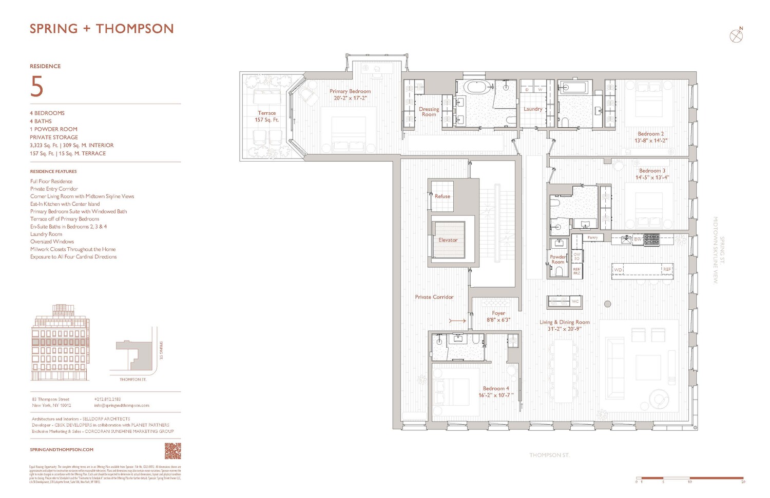 83 Thompson Street, Unit 5 Manhattan, NY 10012 - Photo 31 of 31 a picture of a floor plan