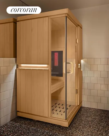 a view of a building with a street