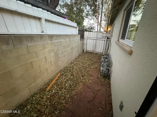 a backyard of a house