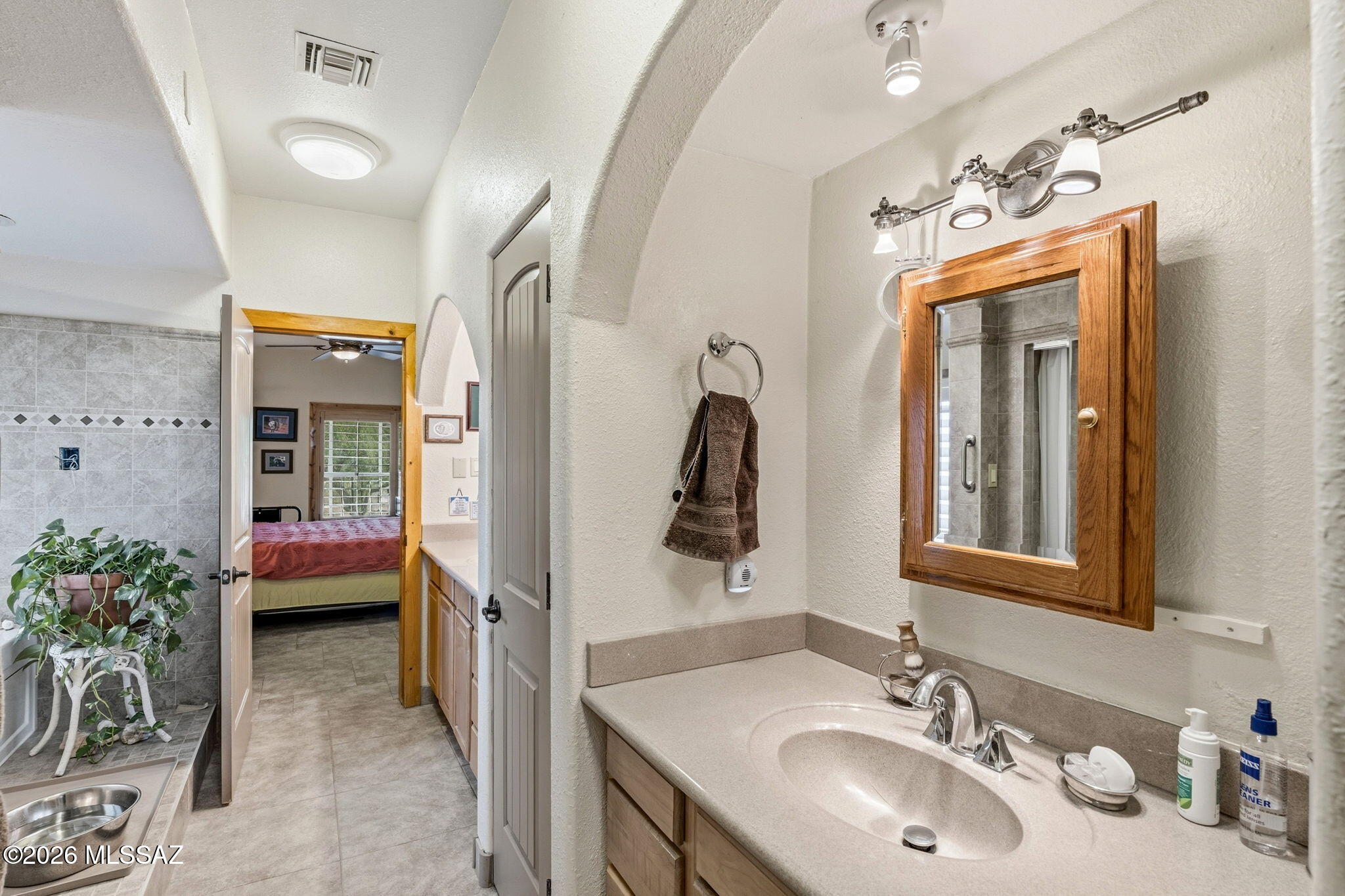 12810 West Gunsmoke Road Tucson, AZ 85736 - Photo 21 of 51 a en suite bathroom with a sink and a mirror