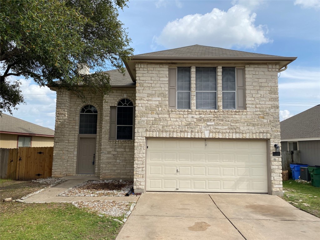 a front view of a house