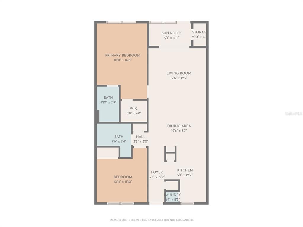 6433 Tina Drive, Unit 12 New Port Richey, FL 34653 - Photo 24 of 24 a picture of a floor plan