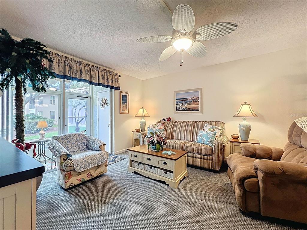 6433 Tina Drive, Unit 12 New Port Richey, FL 34653 - Photo 4 of 24 a living room with furniture and a large window