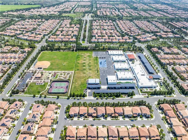 a view of a yard with plants