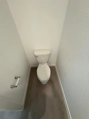 a bathroom with a toilet