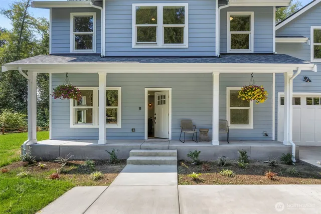 a front view of a house