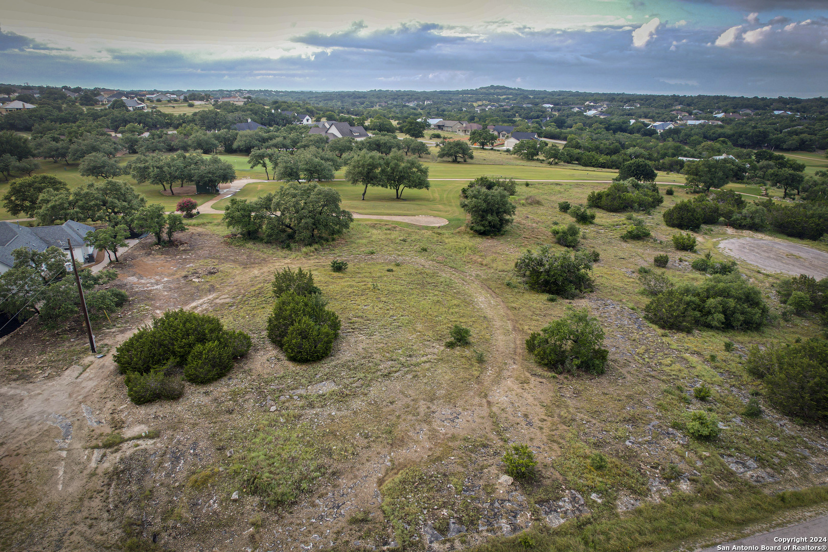 427 George Dolson Blanco, TX 78606 - Photo 3 of 4 an aerial view of a houses with a yard