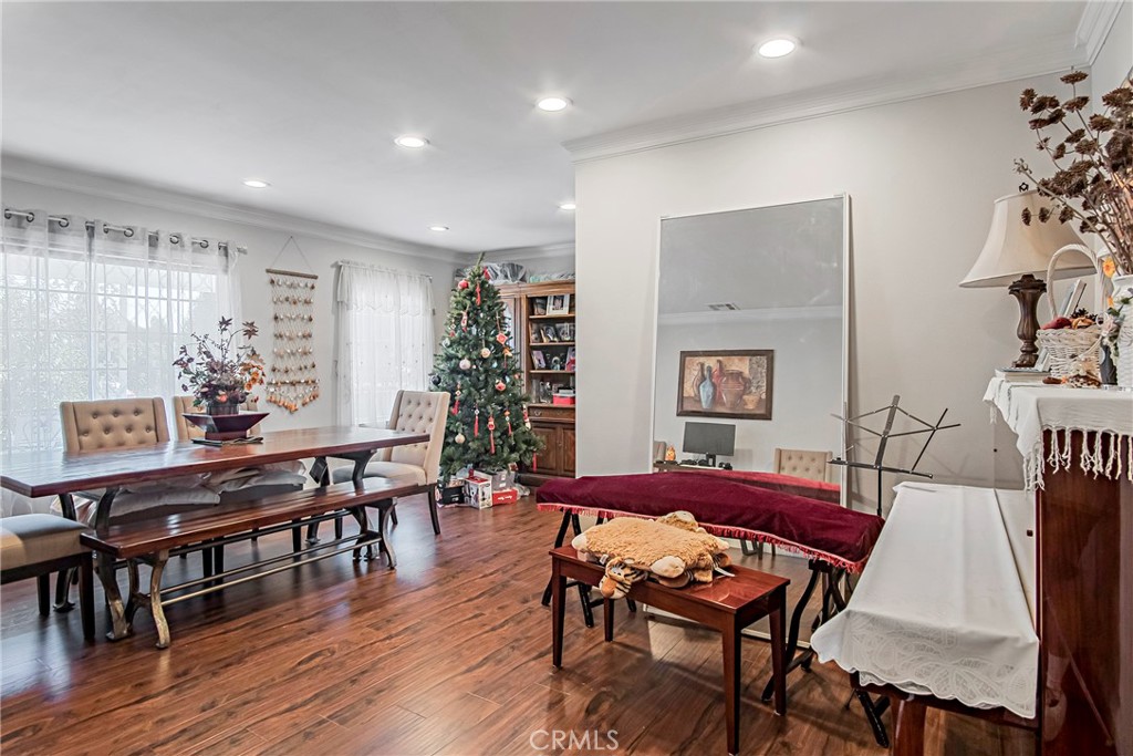 3025 Halsey Avenue Arcadia, CA 91006 - Photo 3 of 42 a view of a dining room with furniture and wooden floor