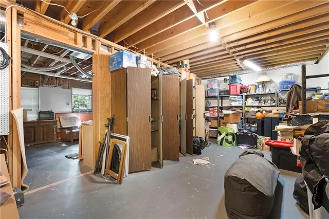 a view of storage and utility room