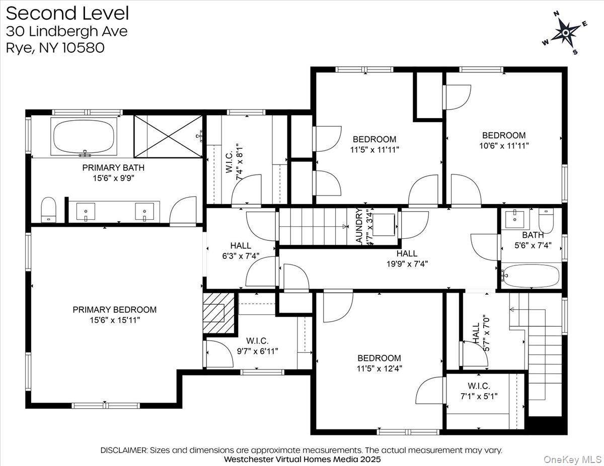 30 Lindbergh Avenue Rye, NY 10580 - Photo 34 of 36 Second level floor plan.
