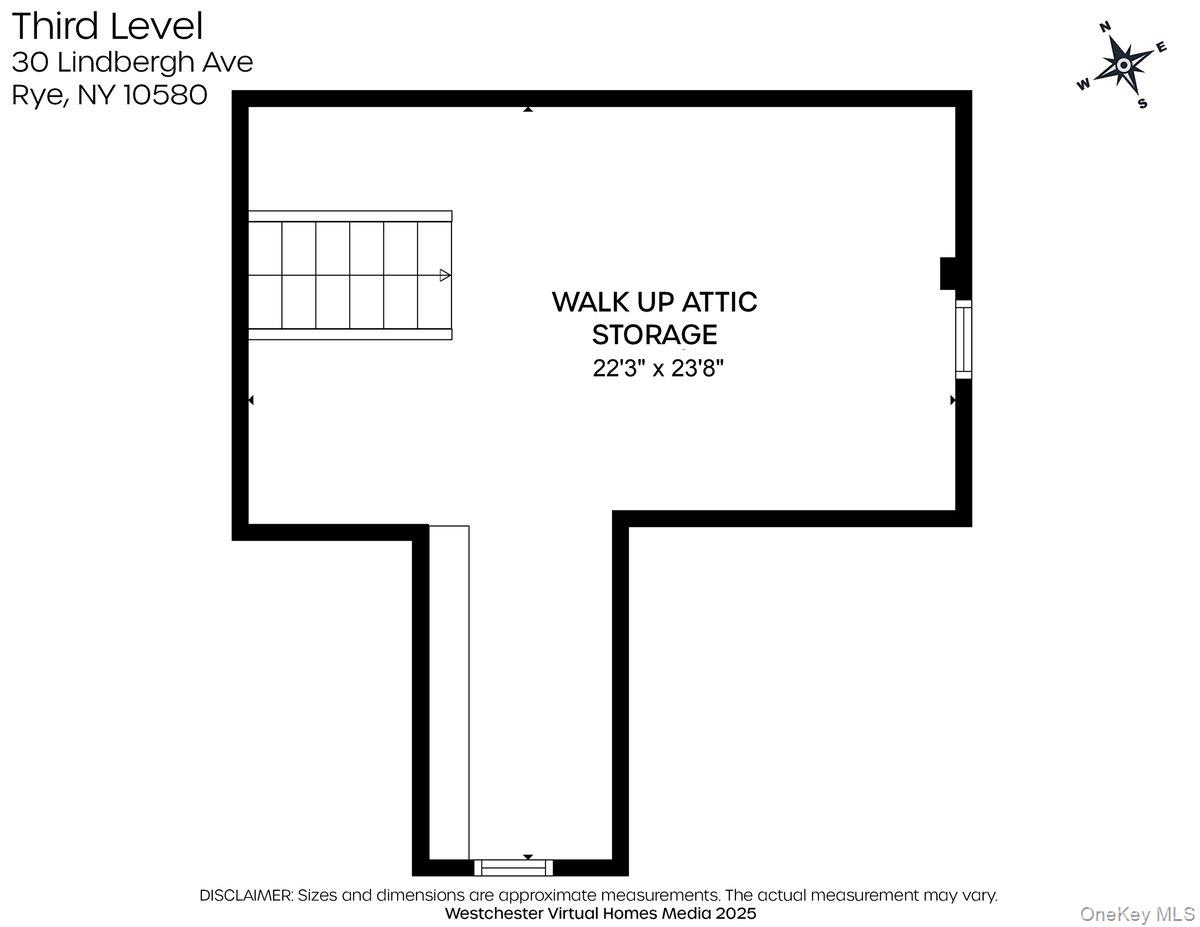 30 Lindbergh Avenue Rye, NY 10580 - Photo 36 of 36 Third level storage floor plan.