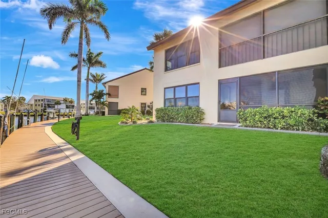 a house view with a garden space