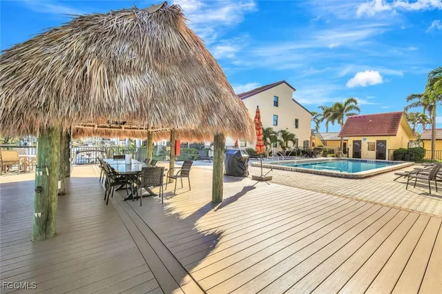 a view of outdoor space with seating space